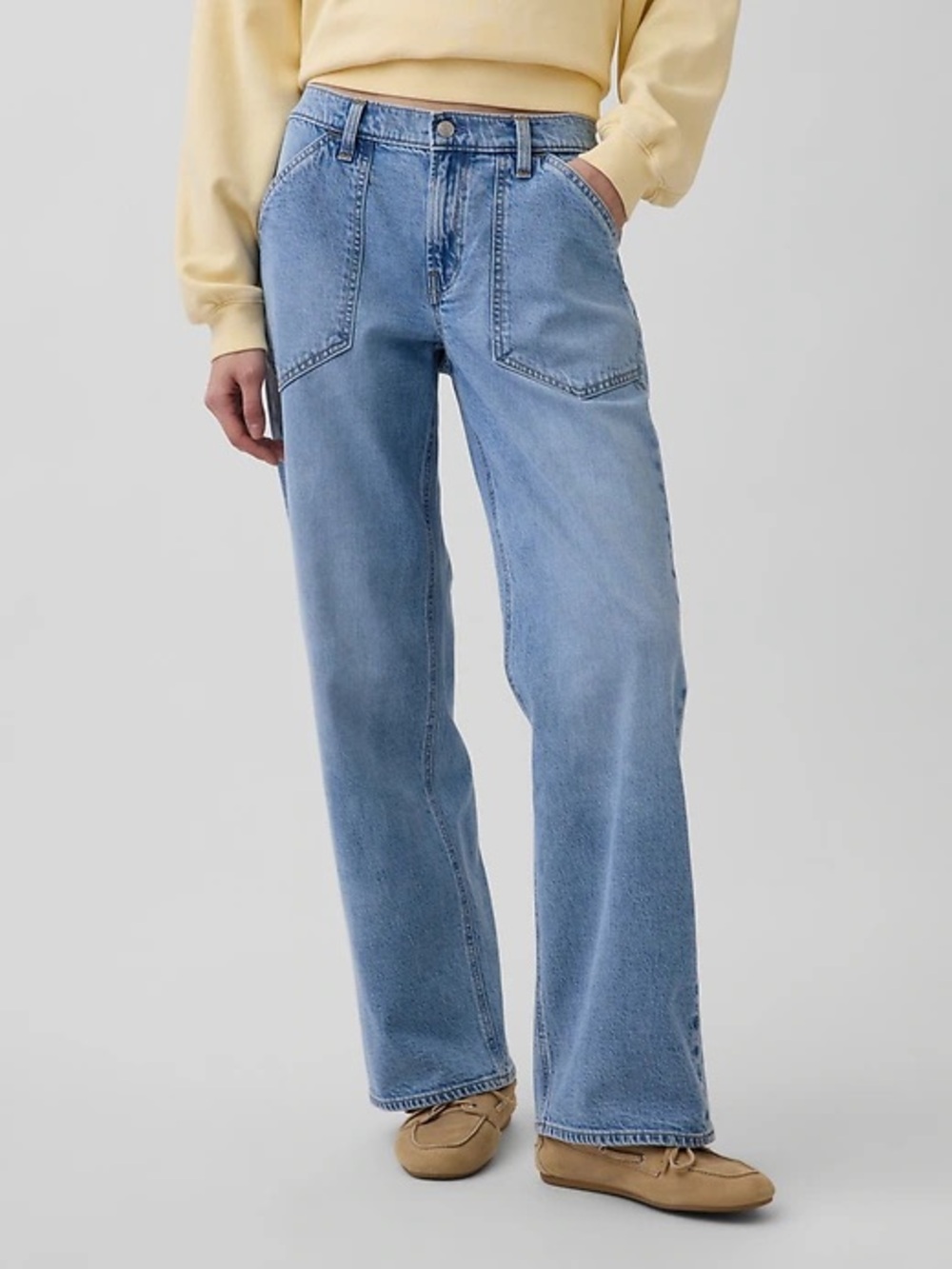 GAP The 90’s Loose Low Rise Carpenter Jeans Size 24 Baggy Relaxed Fit Classic
